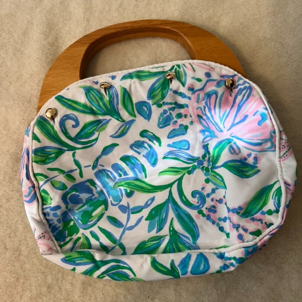 LILLY PULITZER Bermuda Bag & Reversible Bag Cover - Resort White - Picture 2 of 8
